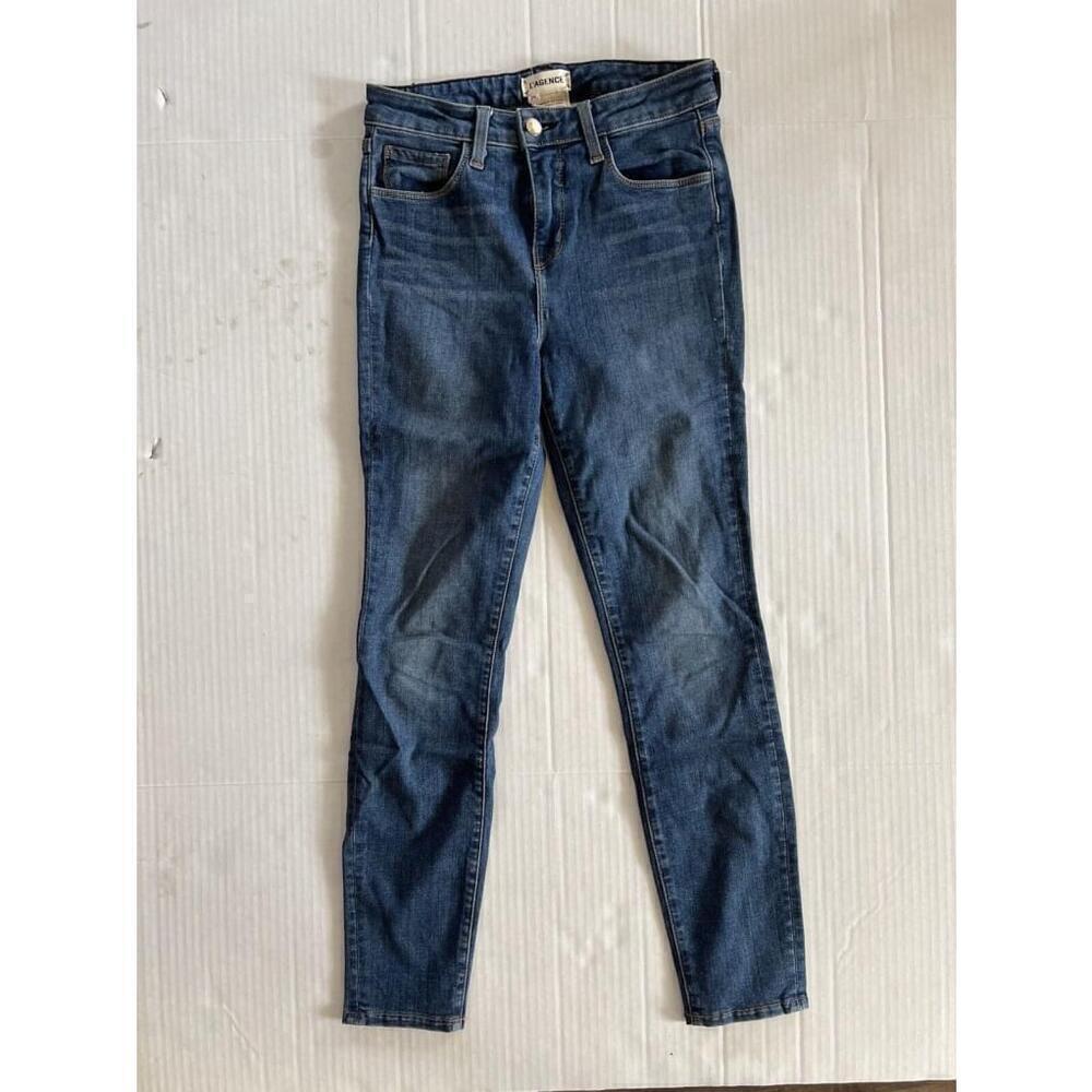 L’Agence Margot Mid Rise Skinny Jeans Women’s 26 Prime Blue Vintage Wash Stretch